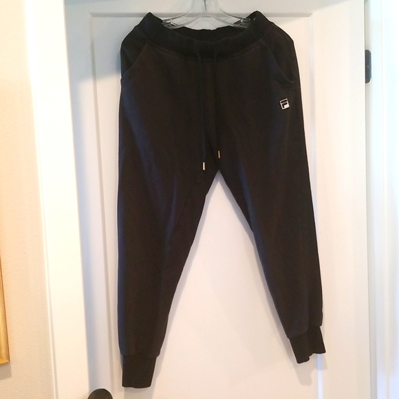 Fila Black Jogger Pants Size S - Picture 1 of 13